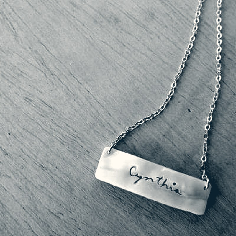 Cynthia custom name mother-of-pearl necklace
